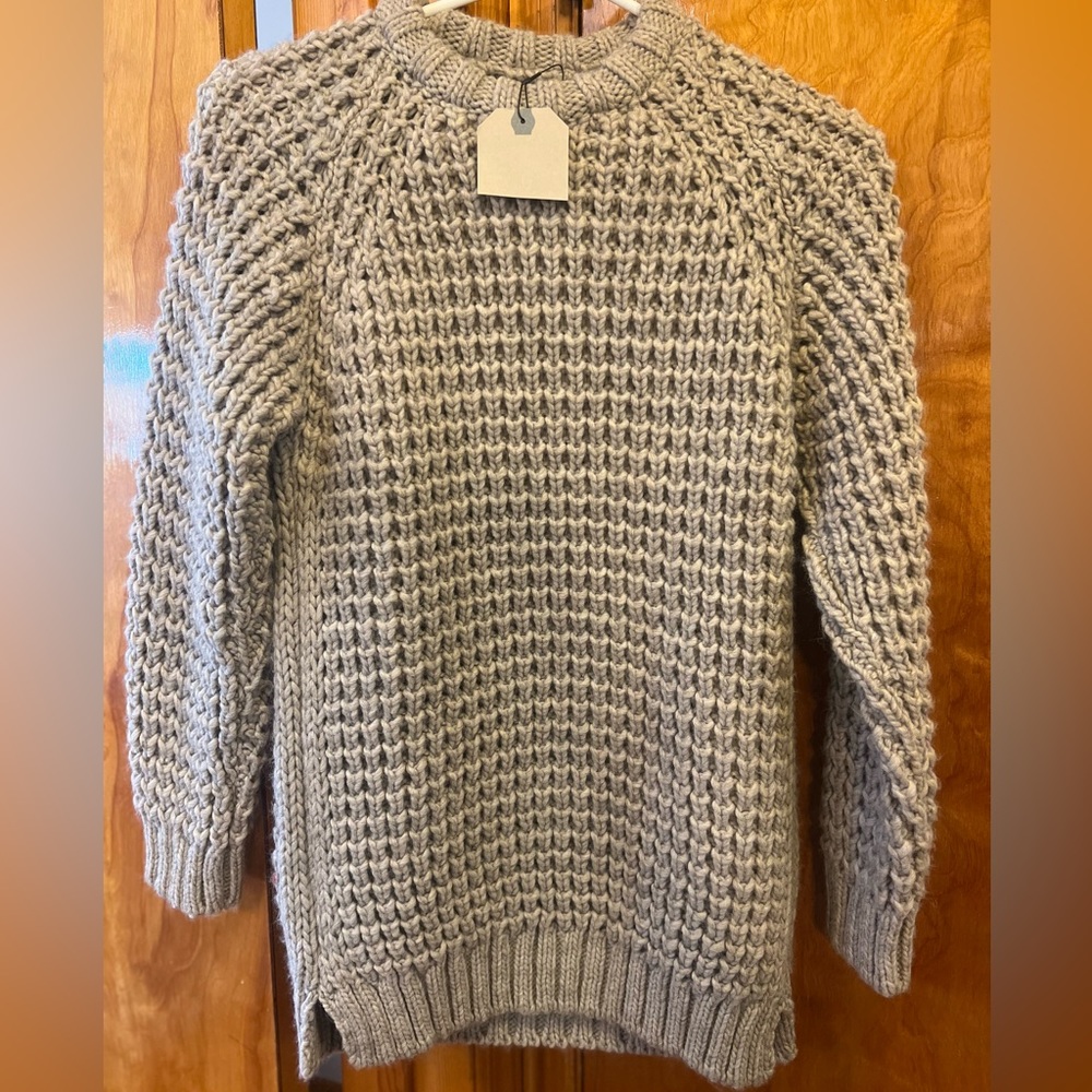 ZARA kids boys knit beige sweater size 10 new with tags